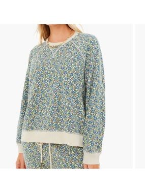 THE GREAT floral sweatshirt size 1
